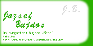 jozsef bujdos business card
